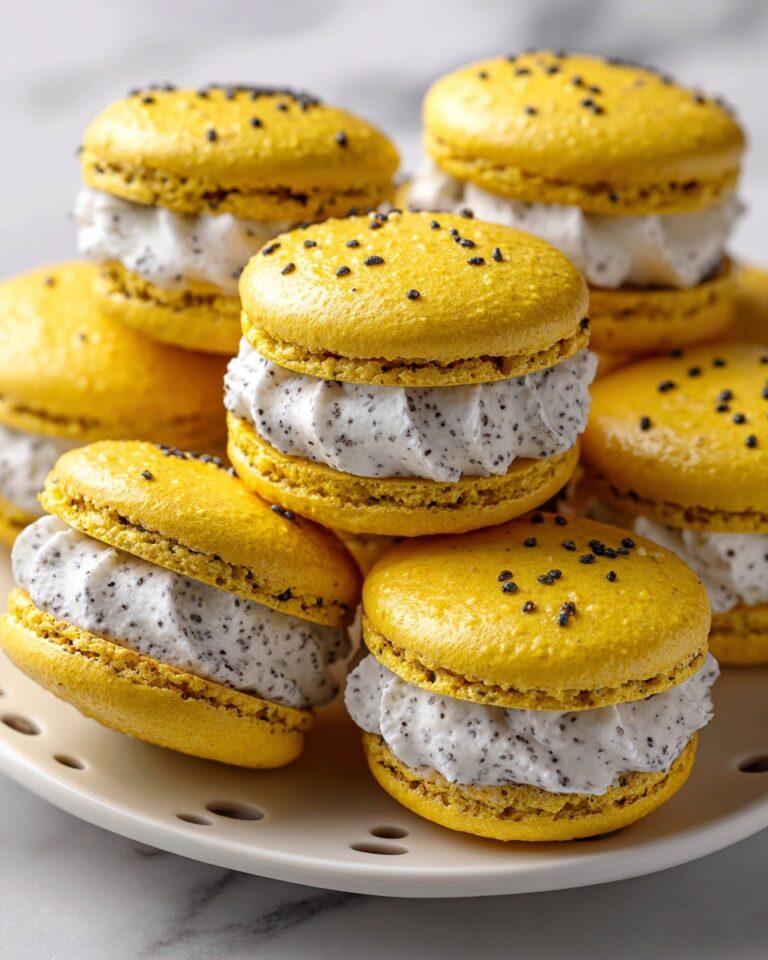 Lemon Poppy Seed Macarons Recipe