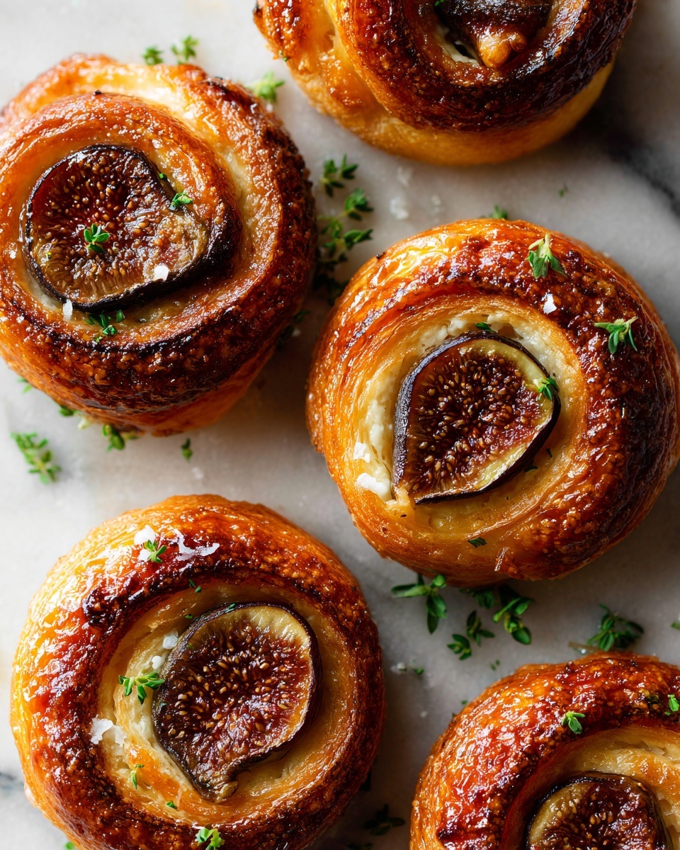 Fig and Goat Cheese Pinwheels Recipe - Recipe Image
