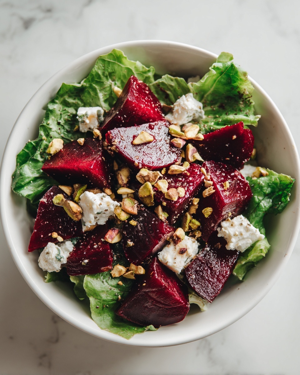 Roasted Beet Salad with Goat Cheese and Pistachios Recipe - Recipe Image