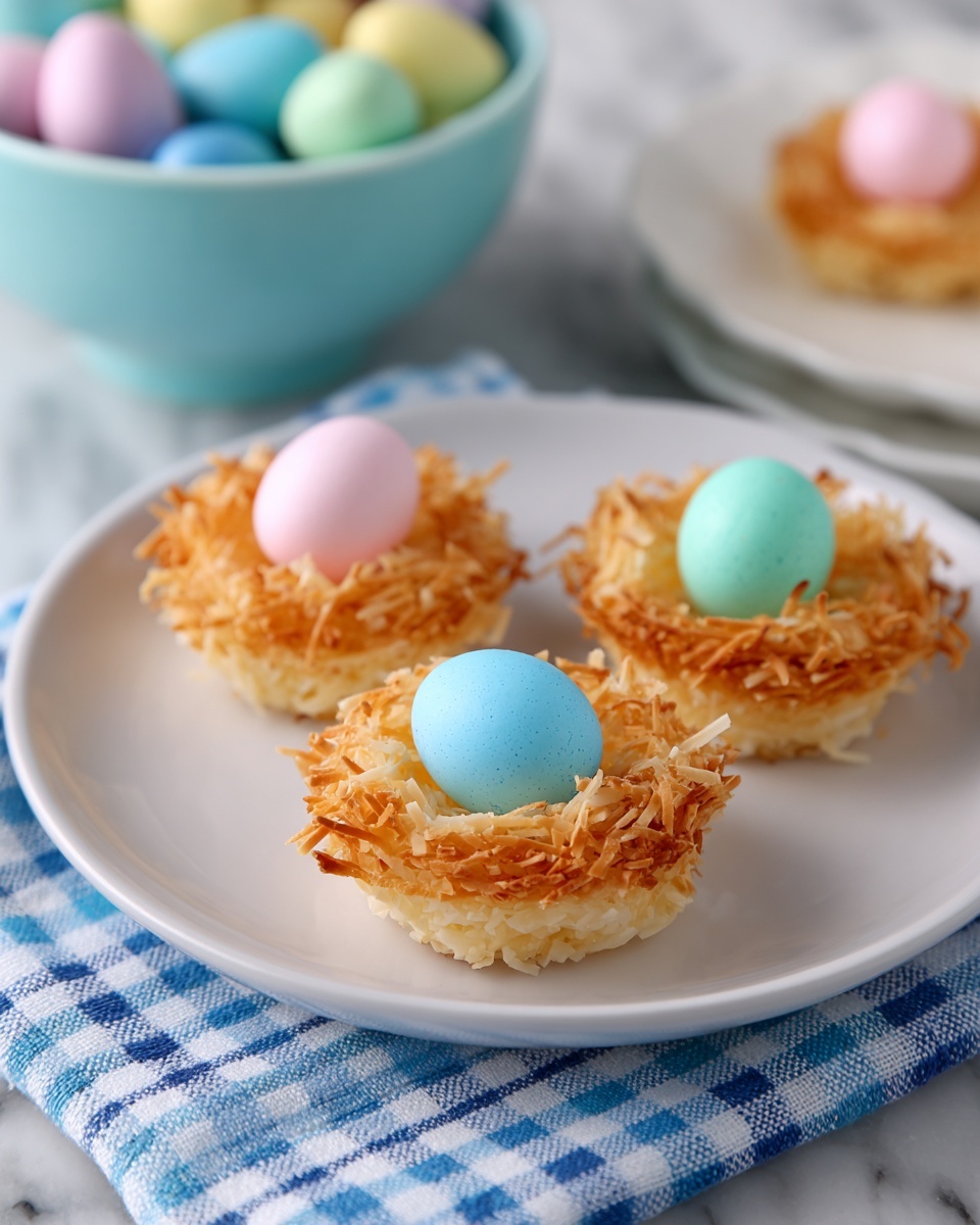 Coconut Macaroons Easter Birds Nests Recipe - Recipe Image