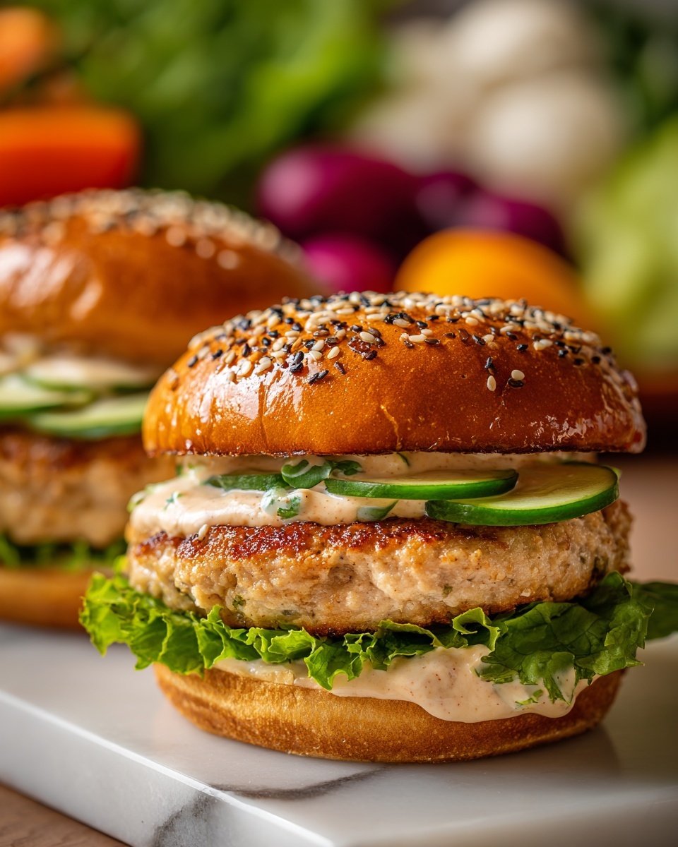 Chicken Dumpling Burgers Recipe - Recipe Image