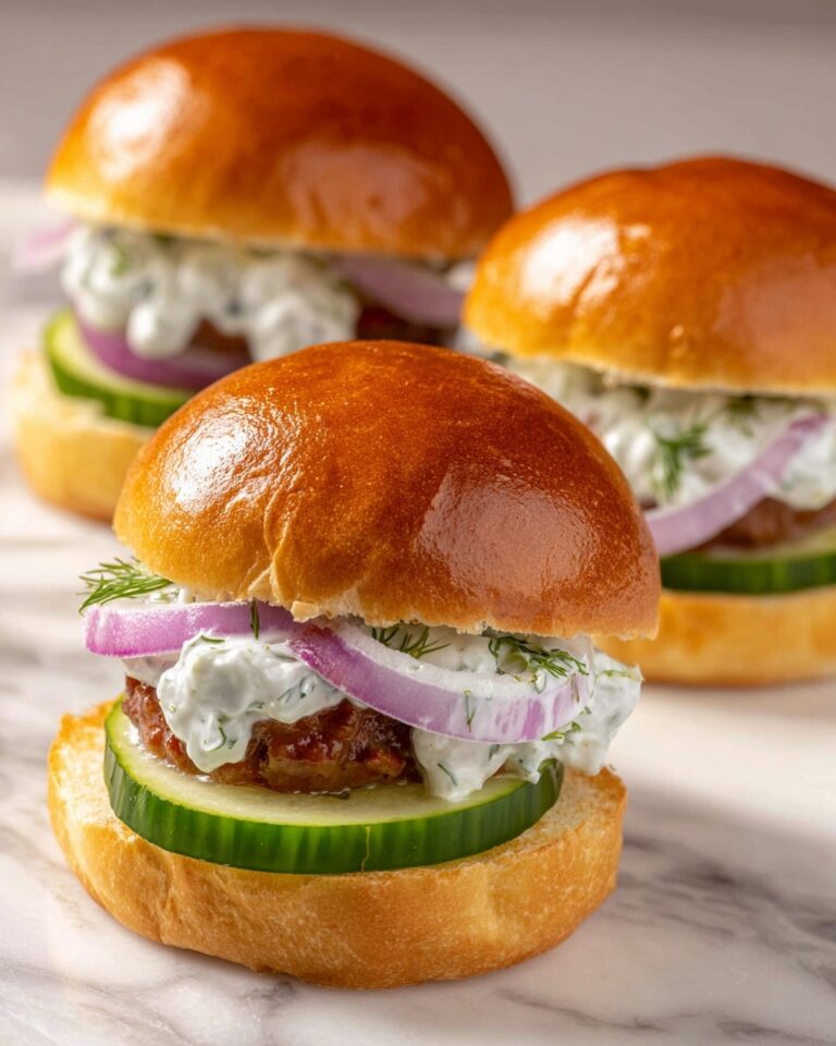 Lamb Sliders with Dill Greek Yogurt Recipe