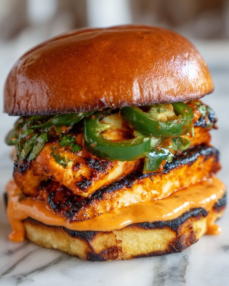 Buffalo Chicken Jalapeño Burger Recipe