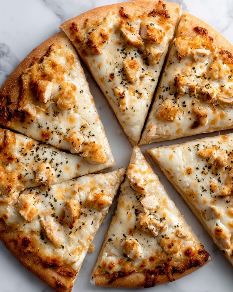 White Garlic Chicken Pizza Recipe