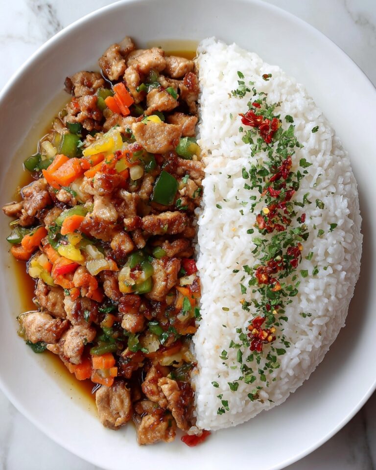 Spicy Garlic Chicken Stir-Fry with Rice Recipe