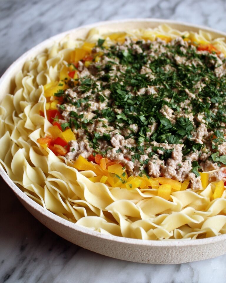 Crockpot Philly Cheesesteak Pasta Casserole Recipe