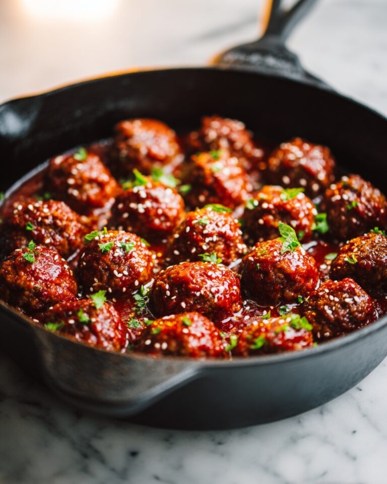 Spicy Honey Garlic Chicken Meatballs Recipe