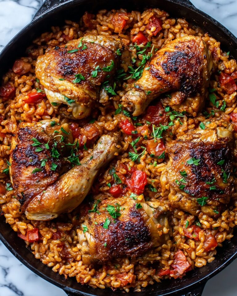 One Pan Tomato Basil Chicken and Rice Recipe