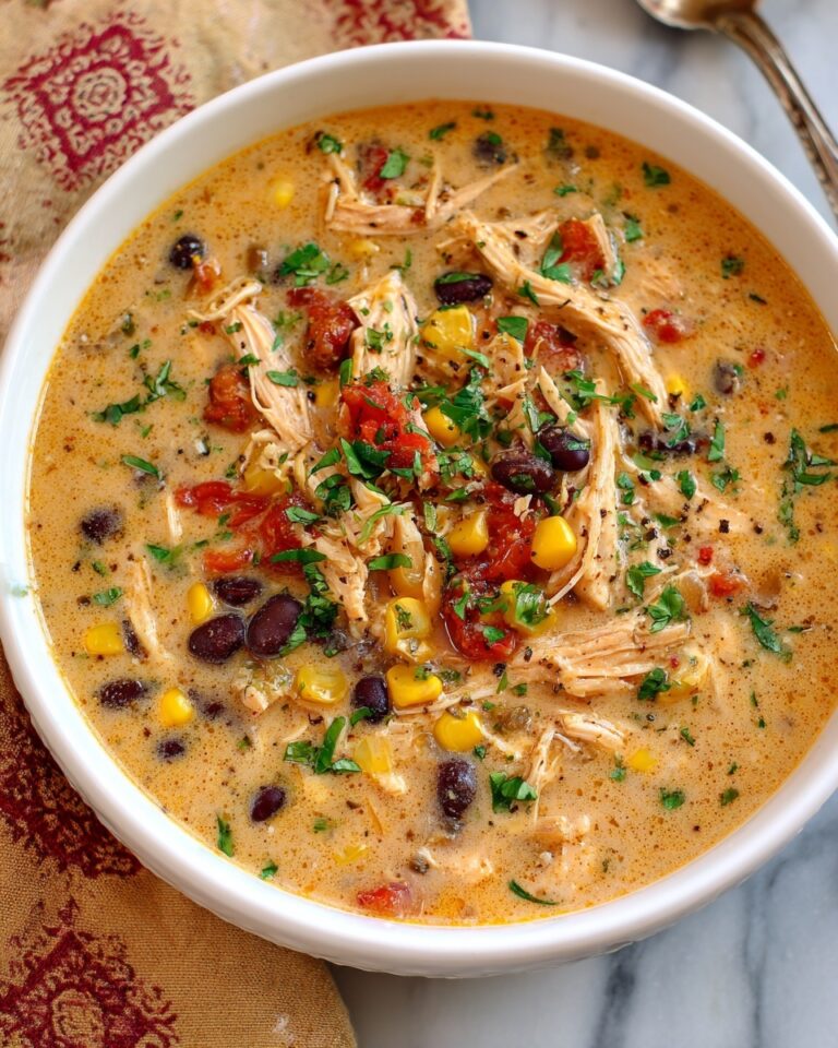 Queso Chicken Chili (Creamy & Cheesy) Recipe
