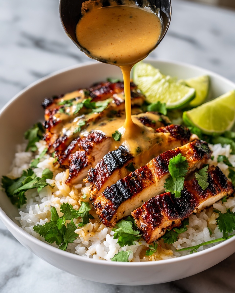 Sweet Chili Chicken Bowl with Coconut Lime Drizzle Recipe - Recipe Image