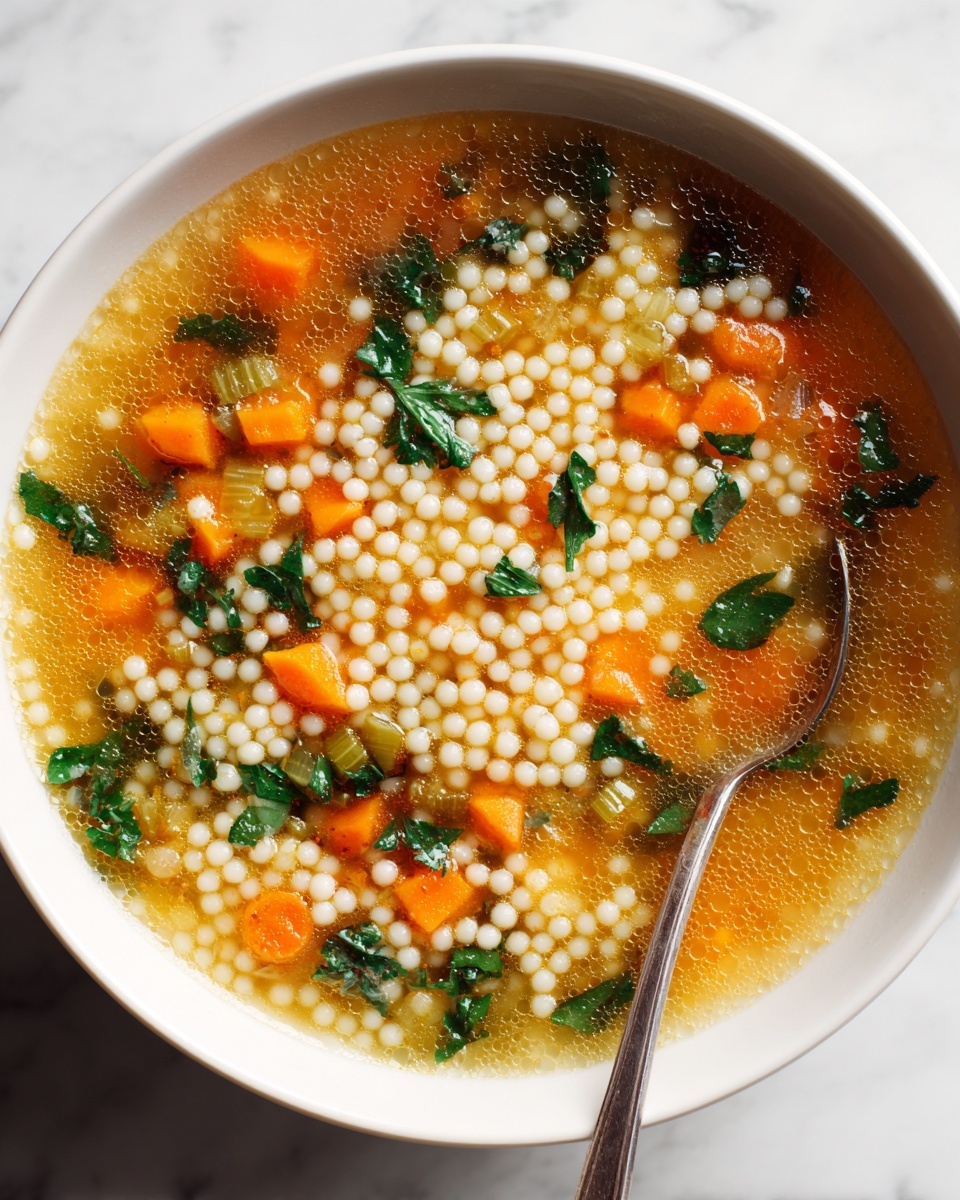 Pearl Couscous Vegetable Soup Recipe - Recipe Image