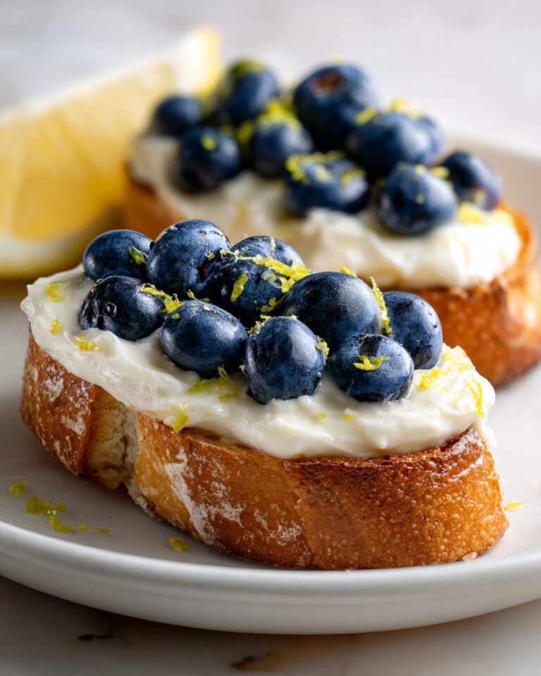 Lemon Blueberry Ricotta Toast With Honey Recipe