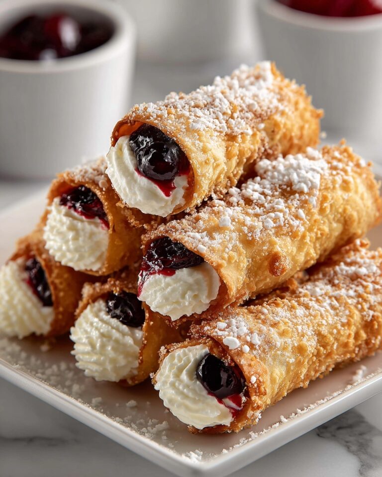 Cherry Cheesecake Egg Rolls Recipe