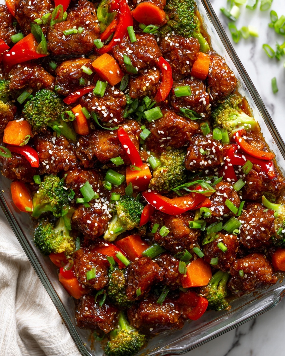 Teriyaki Chicken & Stir Fry Casserole Recipe - Recipe Image