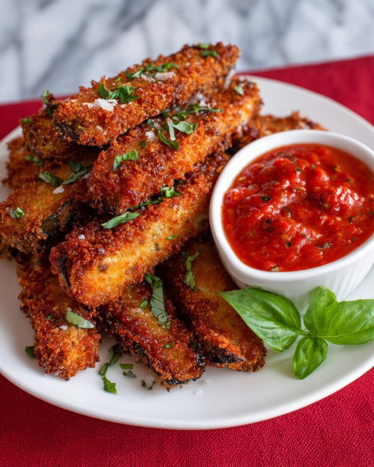 Crispy Baked Eggplant Fries with Marinara Recipe