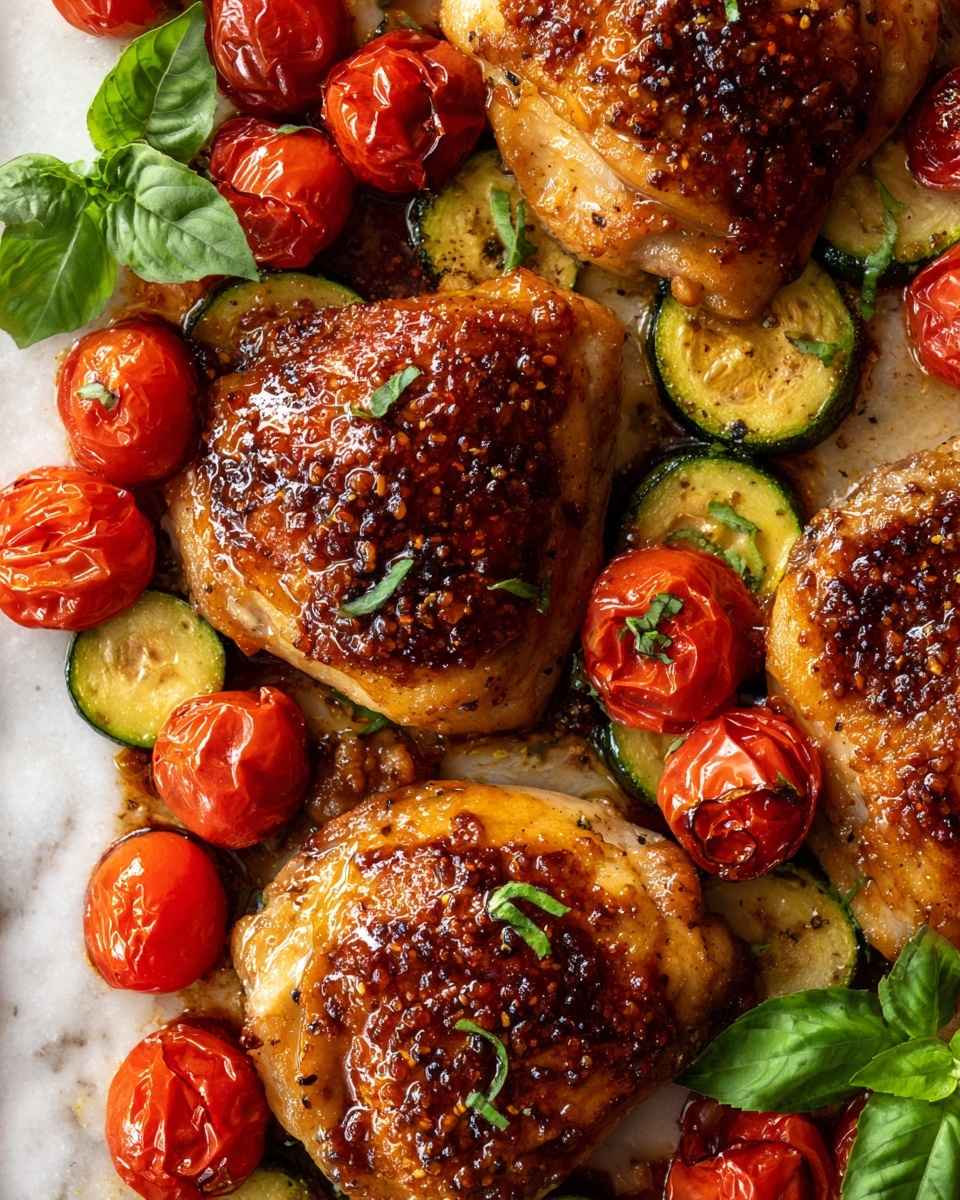 Balsamic Chicken with Roasted Veggies Recipe - Recipe Image