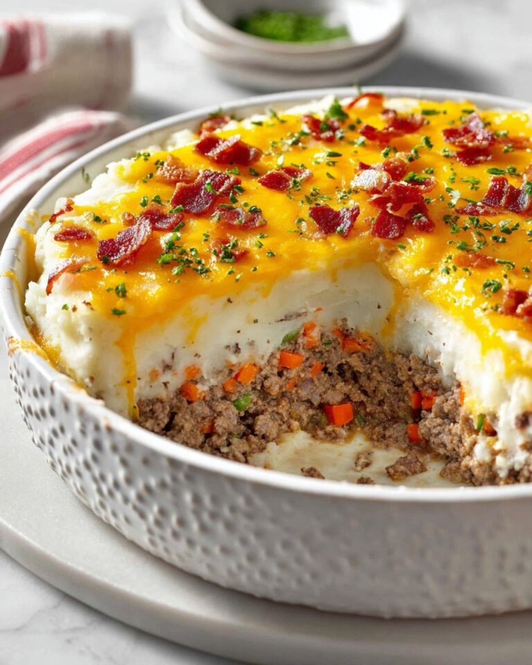 Mashed Potato Meatloaf Casserole Recipe