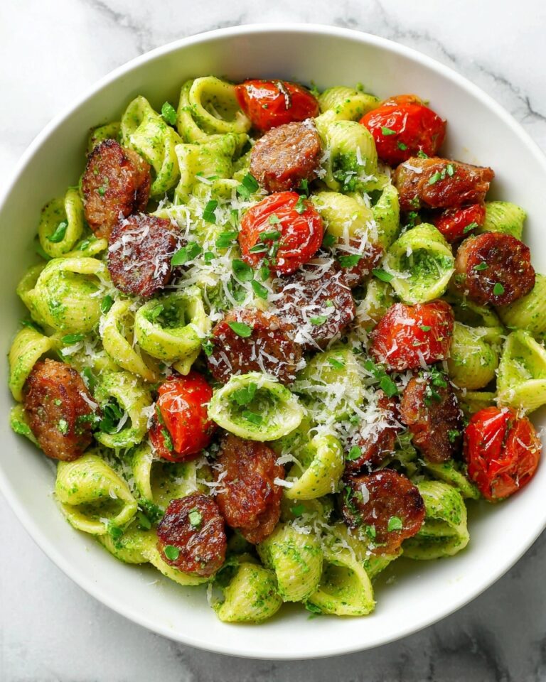 Easy Sausage Pesto Pasta for Weeknight Dinners Recipe