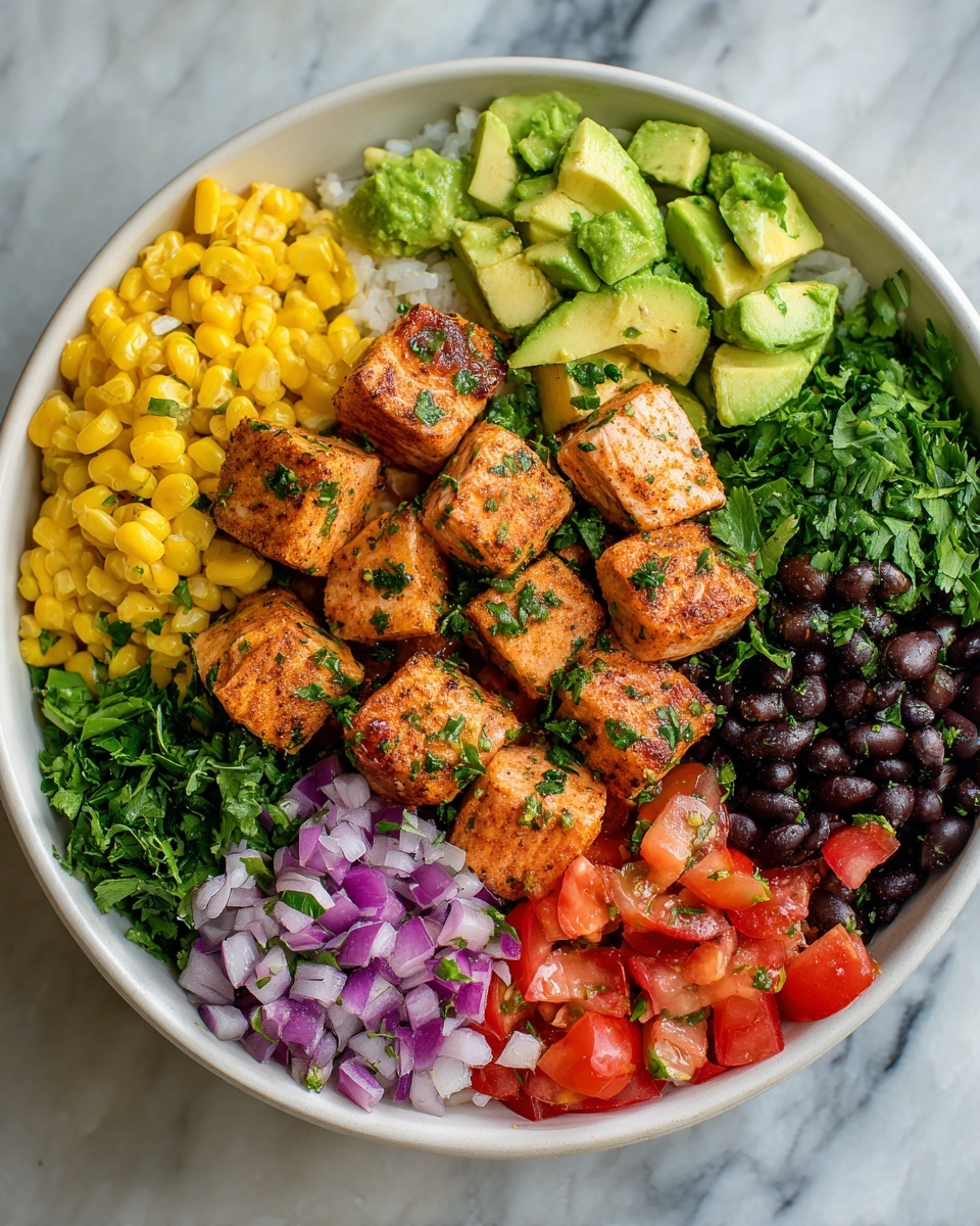 Salmon Burrito Bowl Recipe - Recipe Image