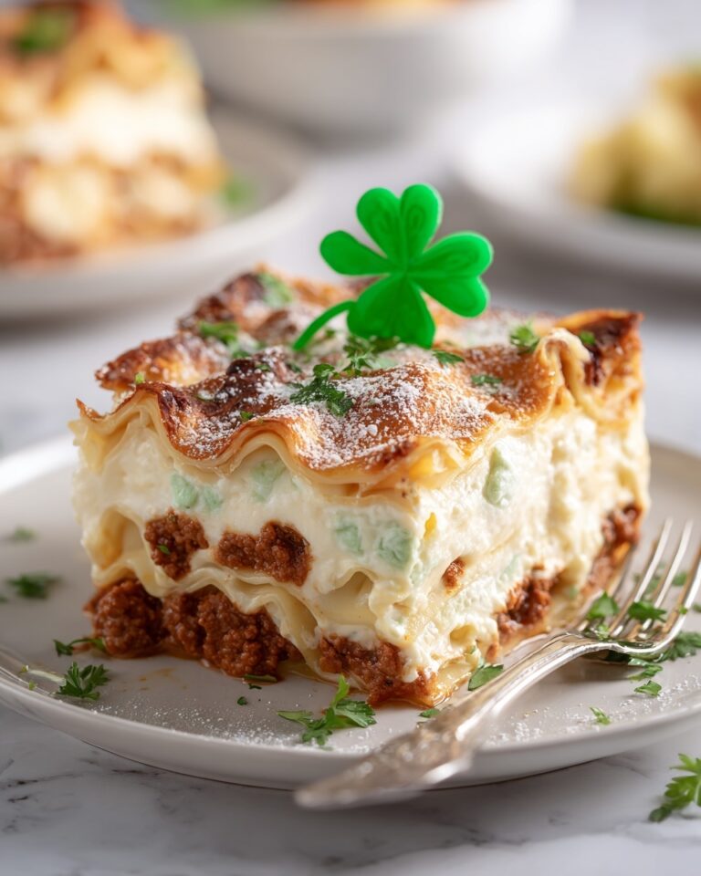 St. Patrick’s Day Shamrock Lasagna Dessert Recipe