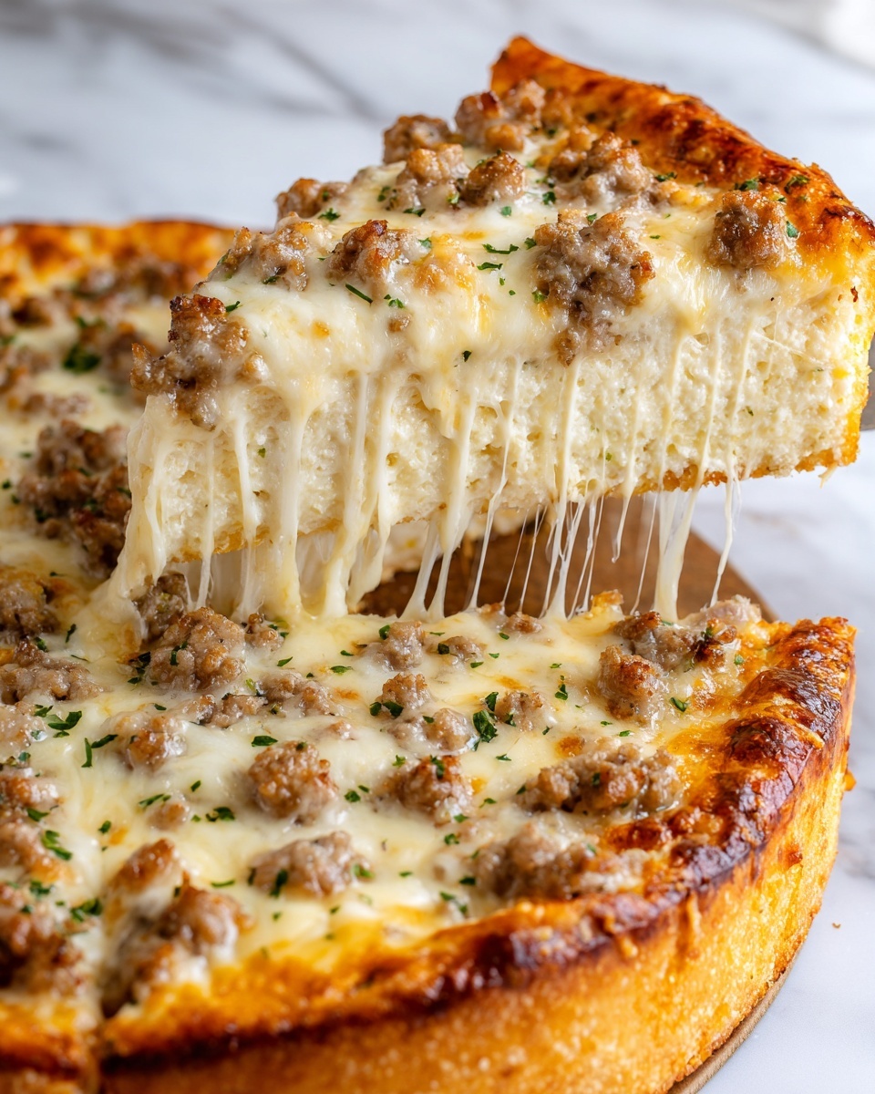 Meat Lovers Pizza Casserole Recipe - Recipe Image