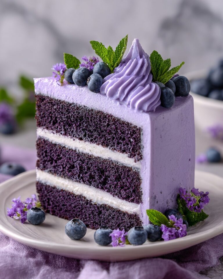 Purple Velvet Cake with Cream Cheese Frosting Recipe