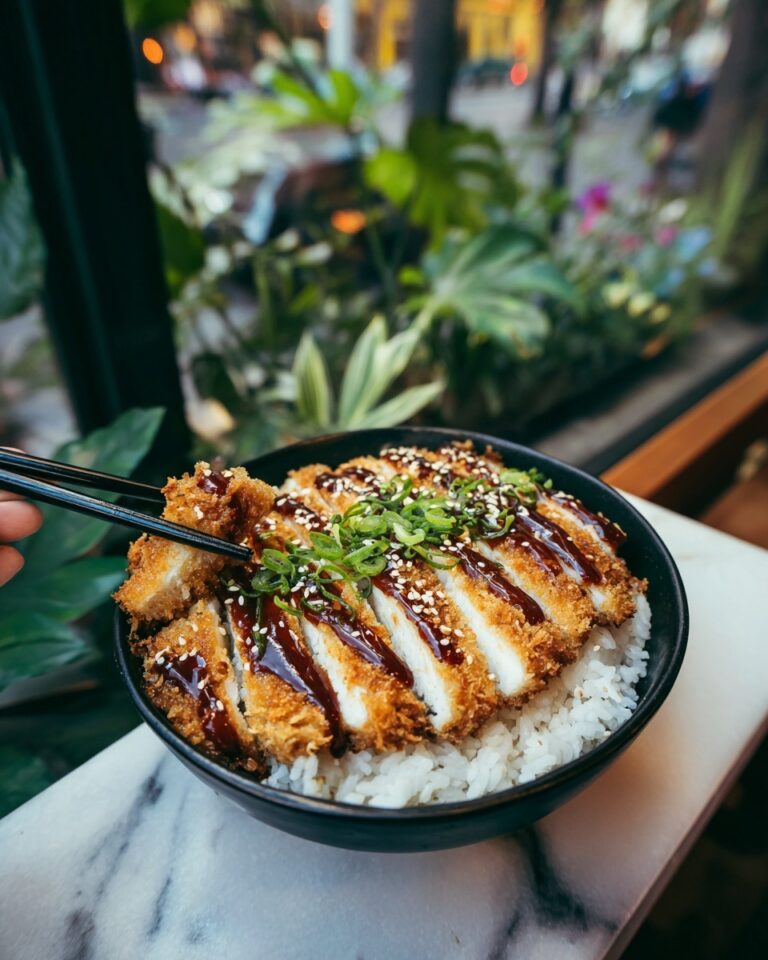 Japanese Katsu Bowls with Tonkatsu Sauce Recipe