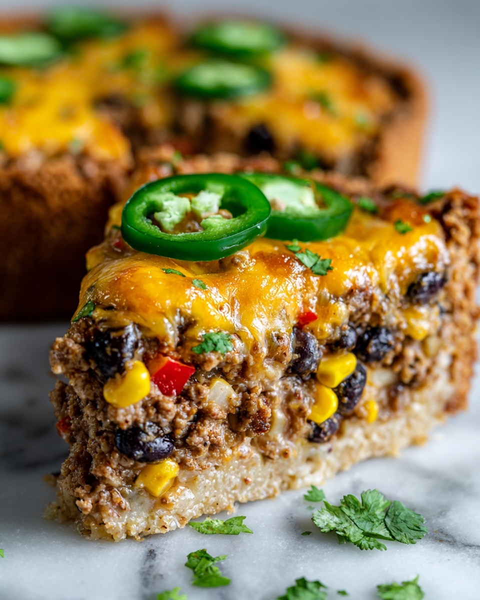 Cheesy Burrito Pie Recipe - Recipe Image