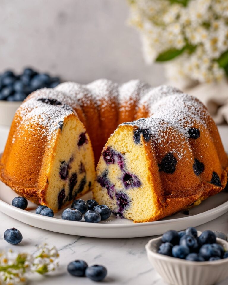 Blueberrylicious Sour Cream Bundt Cake Recipe