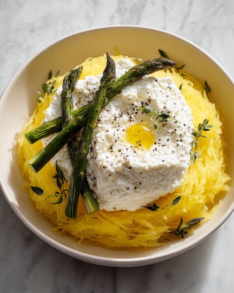 Spaghetti Squash with Asparagus, Ricotta, Lemon, and Thyme Recipe