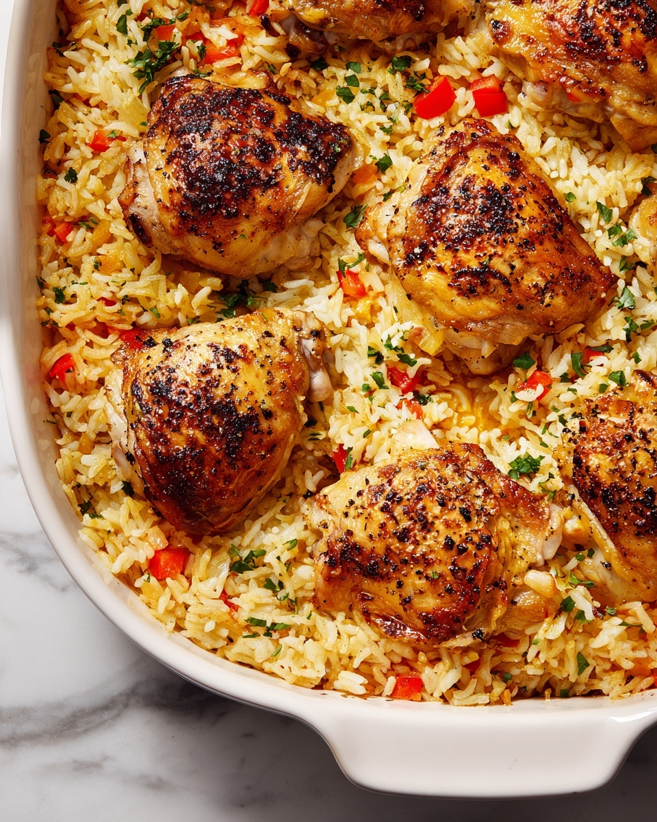 Italian Chicken Rice Casserole Recipe - Recipe Image