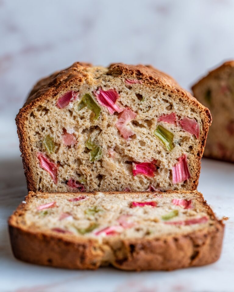 Rhubarb Bread with Orange Zest and Cinnamon Sugar Recipe