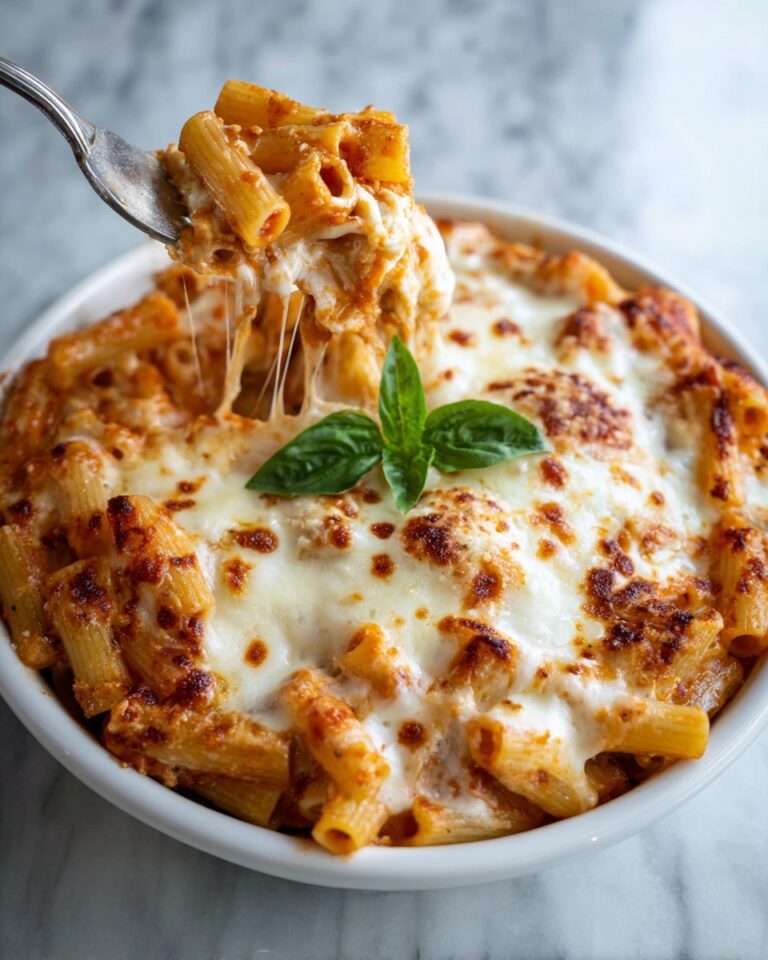 Three Cheese Baked Ziti Recipe