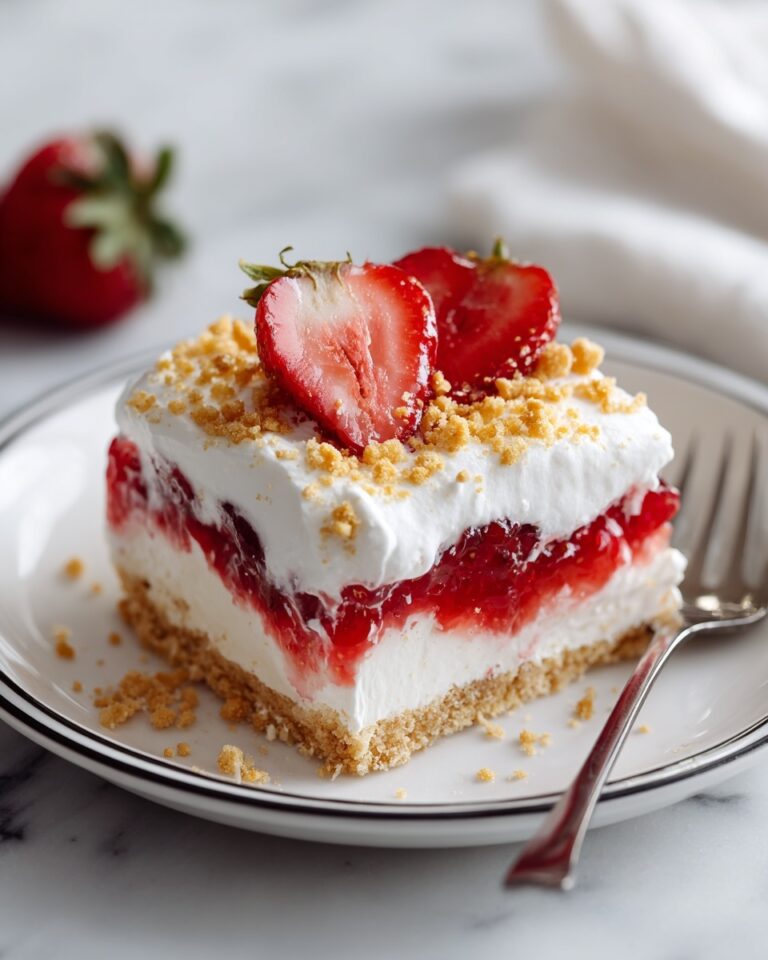 No Bake Strawberry Cheesecake Lasagna Recipe