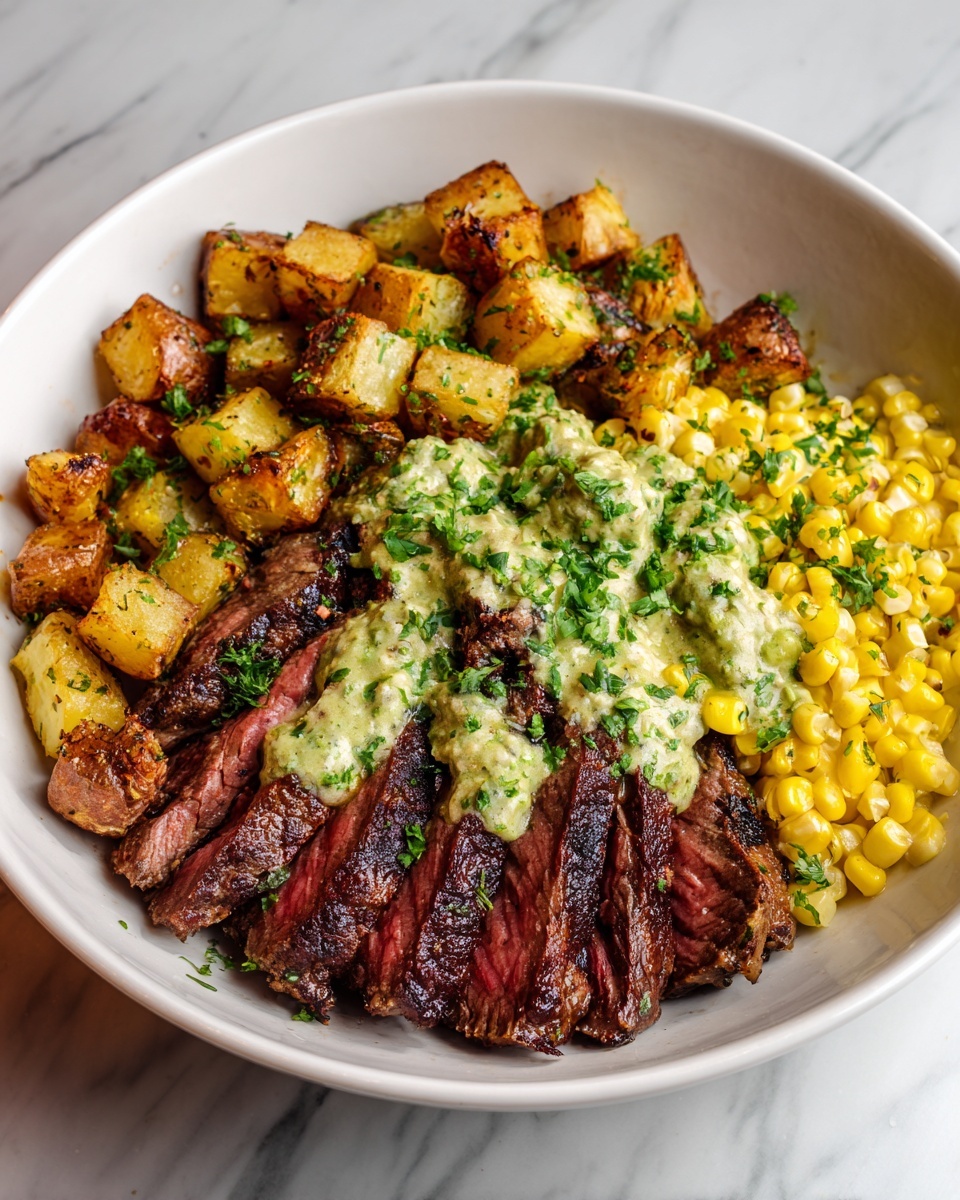 Steak Avocado Corn Bowl Recipe - Recipe Image