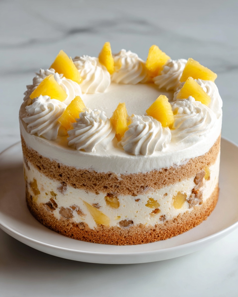 Pineapple Condensed Milk Cake Recipe - Recipe Image
