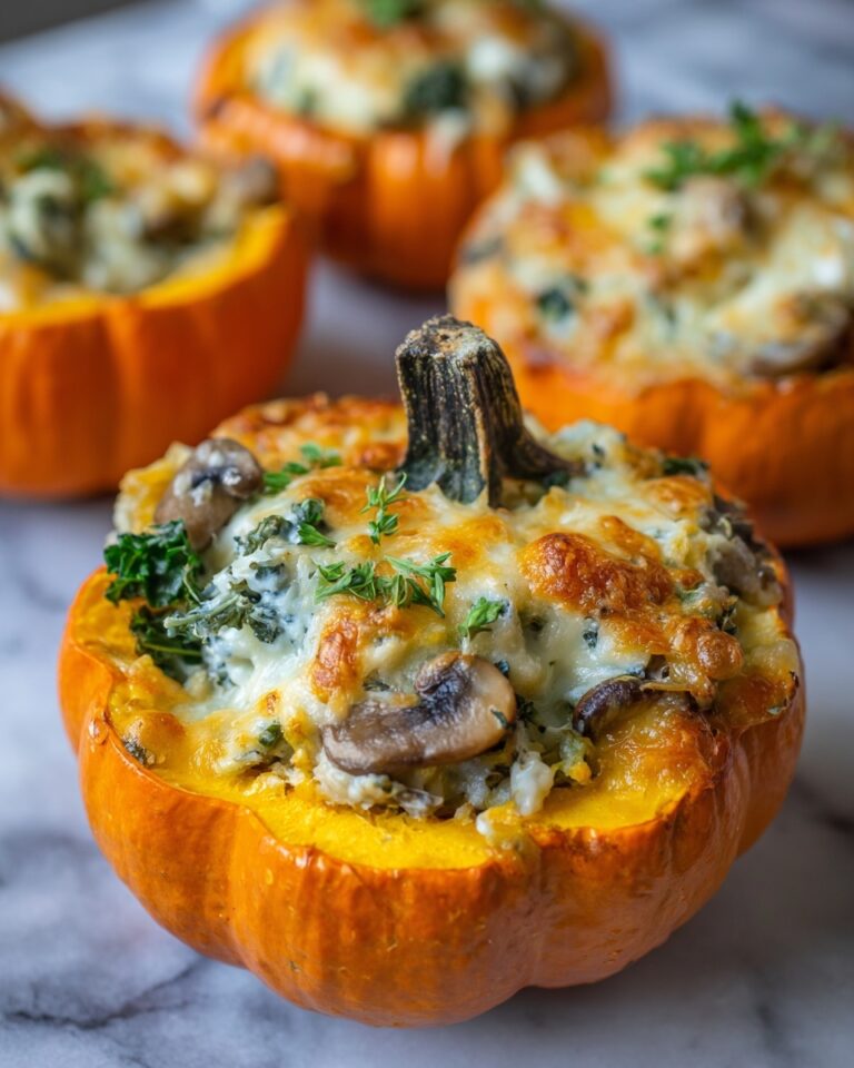 Sausage, Rice, and Cranberry Stuffed Mini Pumpkins Recipe