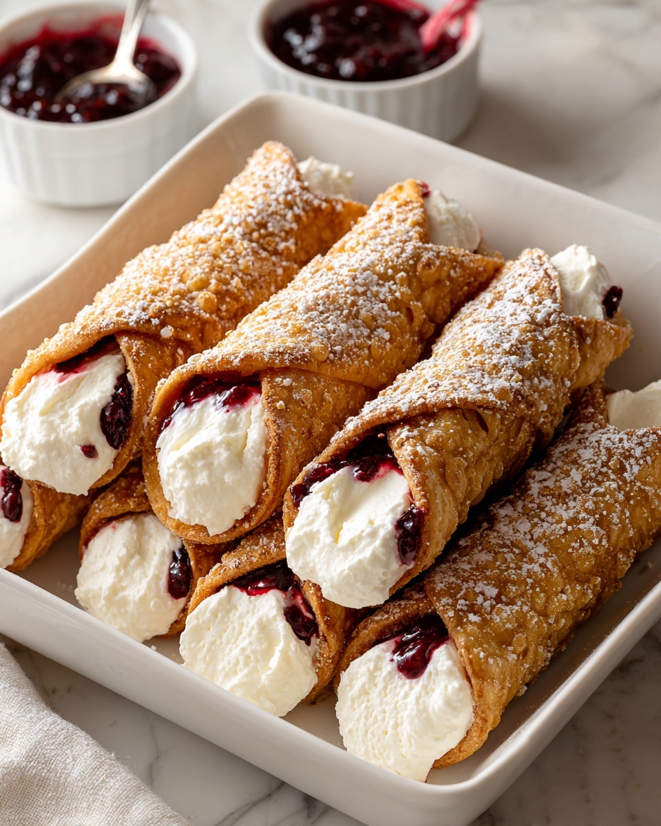 Cherry Cheesecake Egg Rolls Recipe - Recipe Image