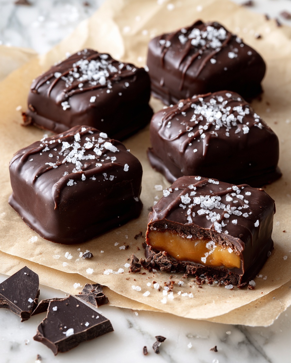 Homemade Chocolate Caramels Recipe - Recipe Image