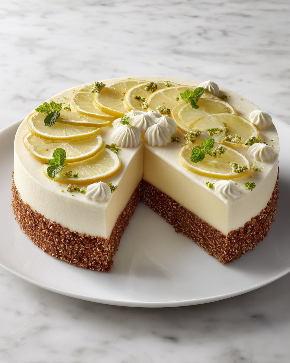 Lemon Cheesecake Cake Recipe - Recipe Image