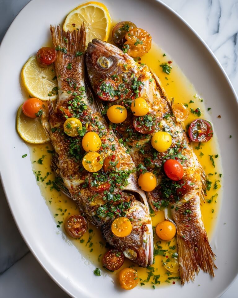 Easy Mediterranean Baked Mackerel Fish Recipe