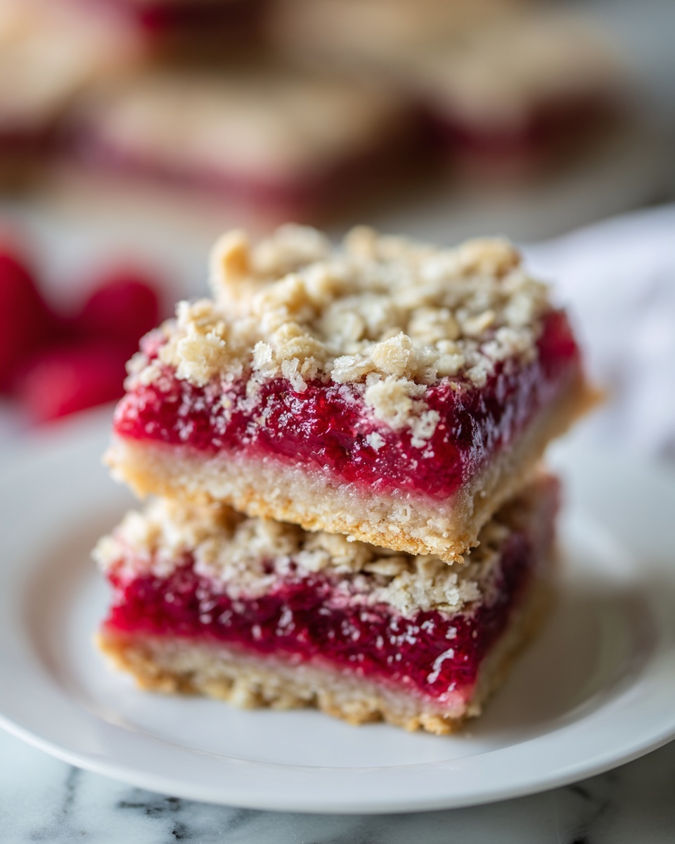 Strawberry Oatmeal Jam Bars Recipe - Recipe Image