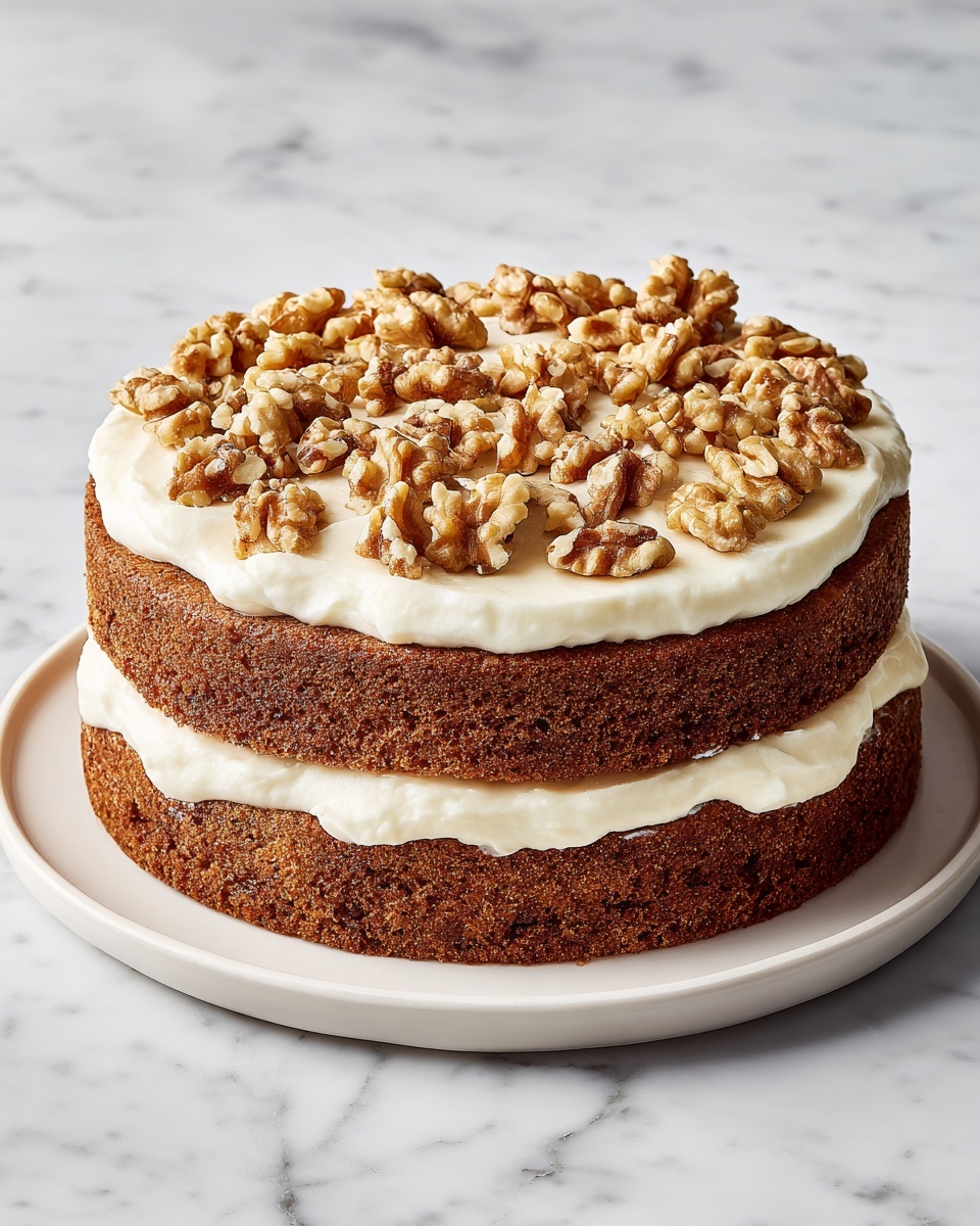 Carrot Walnut Cake Recipe - Recipe Image
