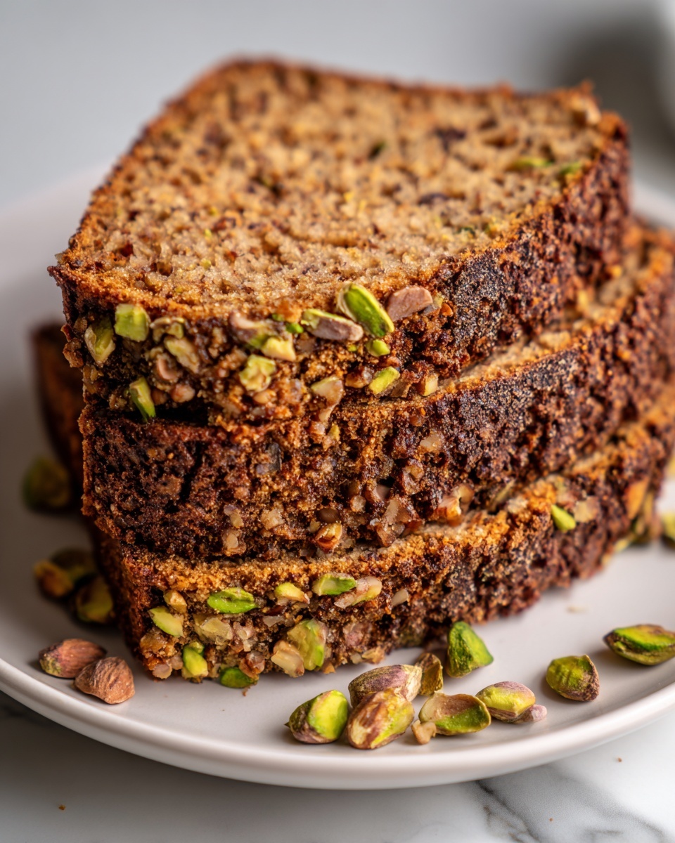 Tahini Pistachio Banana Bread Recipe - Recipe Image