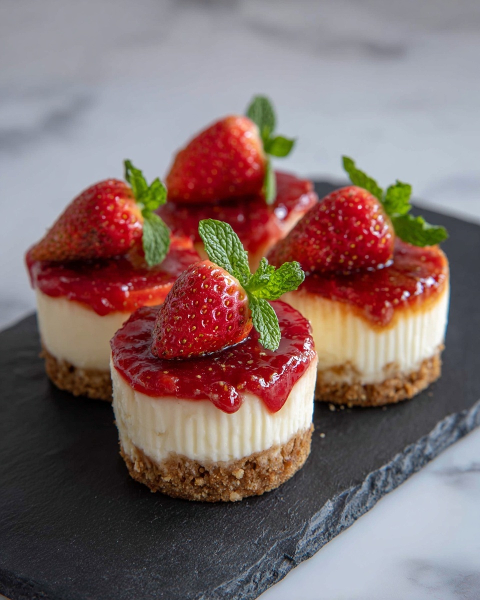 Easy Mini Cheesecakes Recipe - Recipe Image