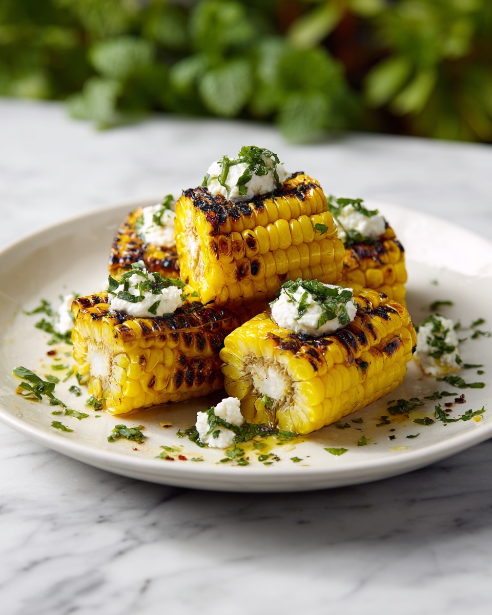 Grilled Corn with Herb Butter Recipe - Recipe Image