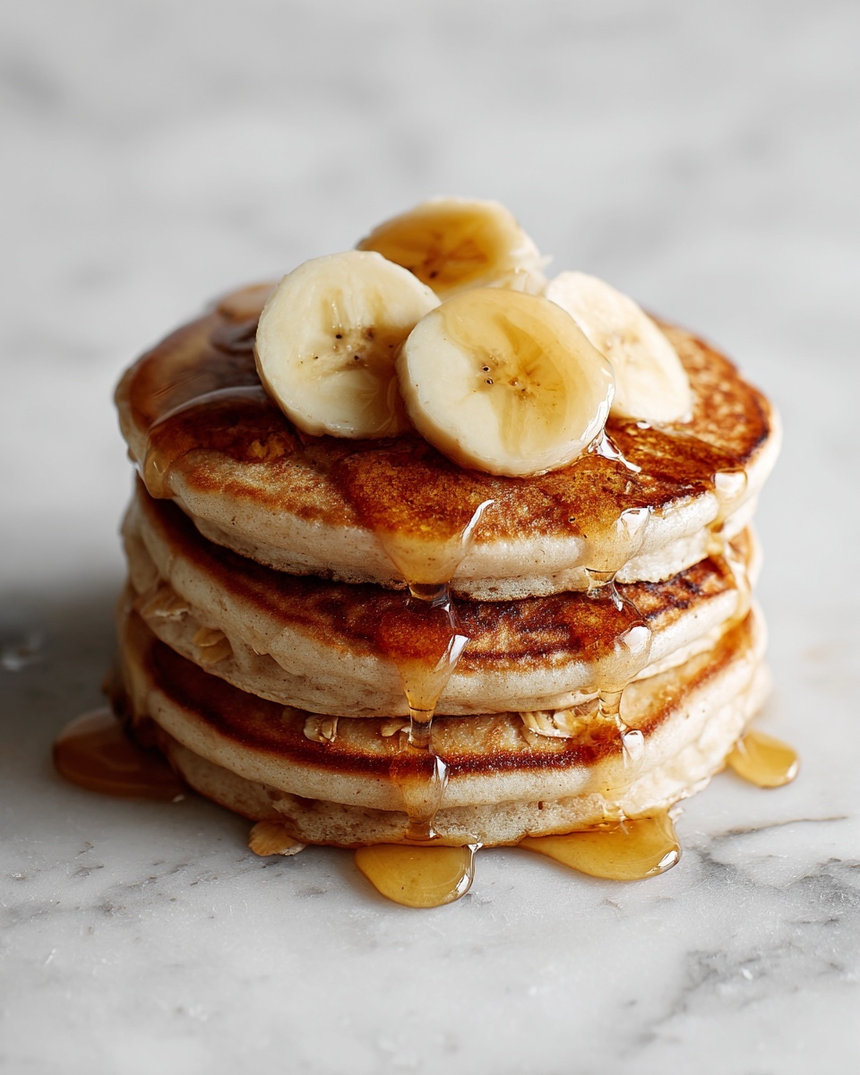 Healthy Banana Oatmeal Pancakes Recipe - Recipe Image