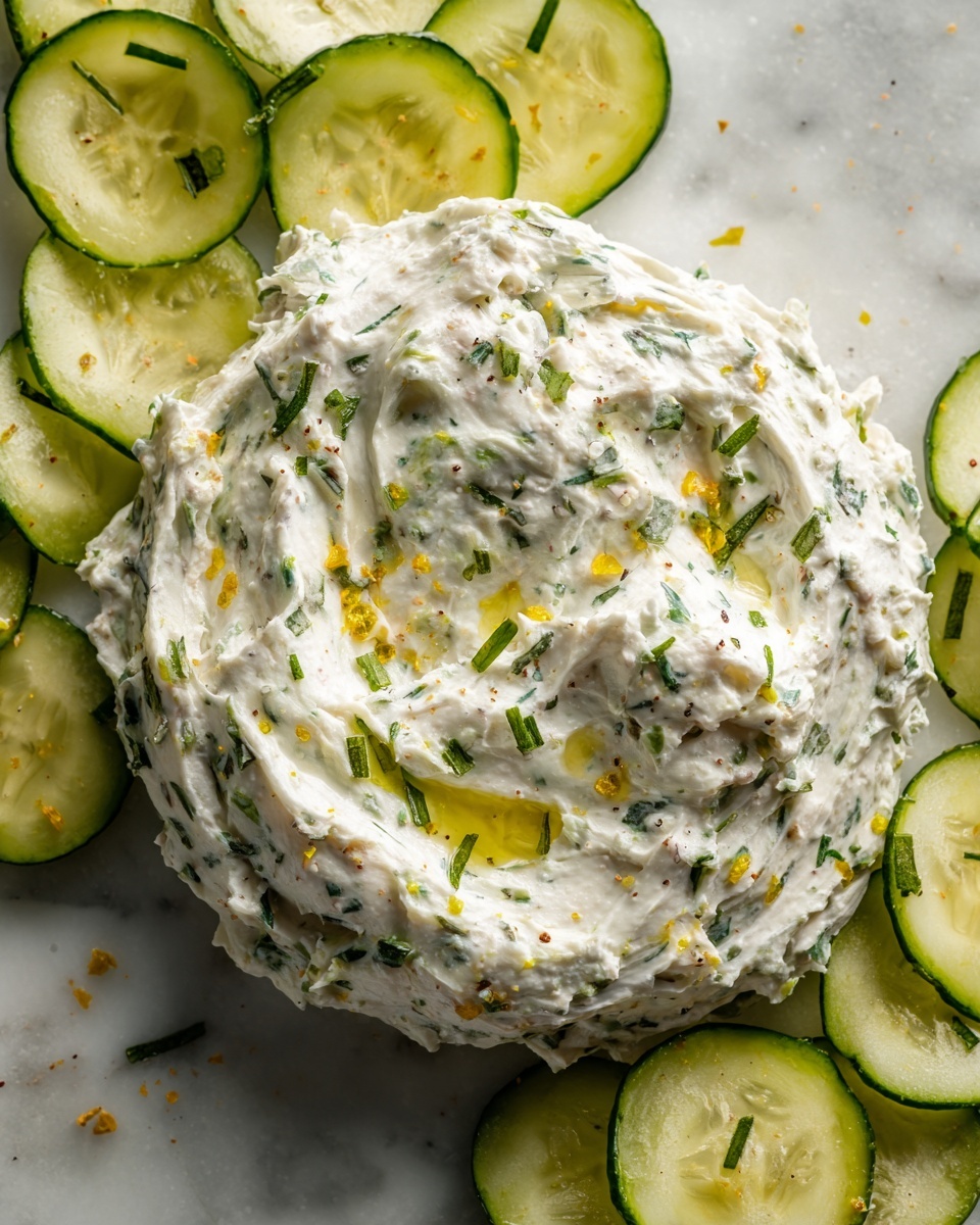 Cucumber Cream Cheese Spread Recipe - Recipe Image