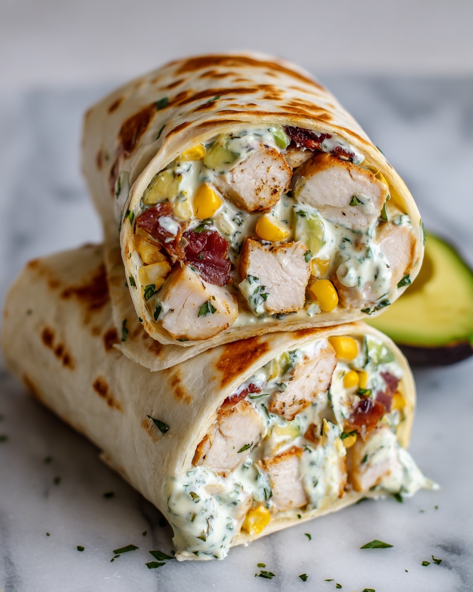 Chicken Ranch Avocado Burrito Recipe - Recipe Image