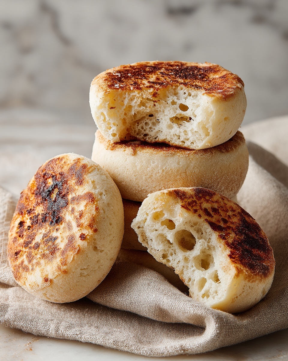 Sourdough Discard English Muffins Recipe - Recipe Image